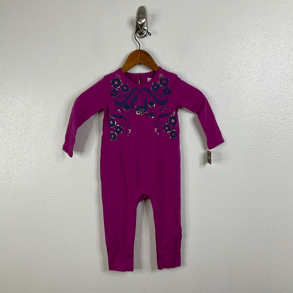 Tea NWT Floral Print Long‎ Sleeve Outfit Size 18-24m